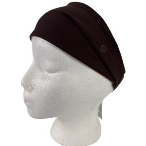 Lululemon Nulu Wide Reversible Headband Sweatband Dark Brown Light Brown NWT